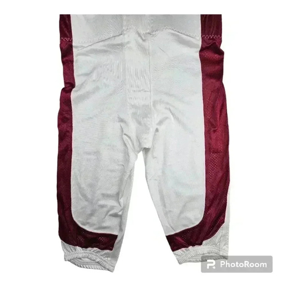 Nike Men's Open Field Football Pants White/Cardinal Red# 615745/104 NWT L or XL - Picture 3 of 8